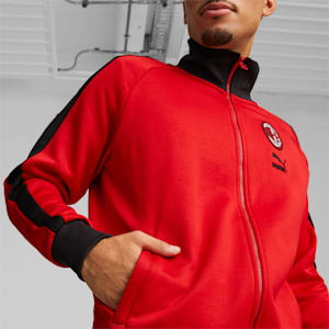 A.C. Milan FtblHeritage T7 Men's Track Jacket, Tango Red -PUMA Black