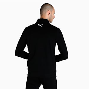 Royal Challengers Bangalore Graphic Men's Full-Zip Sweat Shirt, Puma Black-High Risk Red