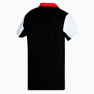 Royal Challengers Bangalore Colourblocked Men's Polo, Puma Black-High Risk Red, extralarge-IND