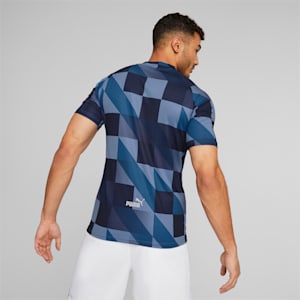 メンズ マンチェスター シティー MCFC プレマッチ 半袖 シャツ, Lake Blue-PUMA Navy