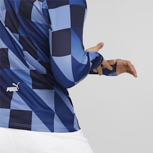 メンズ マンチェスター シティー MCFC プレマッチ 長袖 シャツ, Lake Blue-PUMA Navy