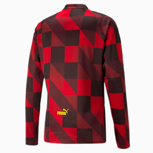メンズ マンチェスター シティー MCFC プレマッチ 長袖 シャツ, Tango Red -PUMA Black