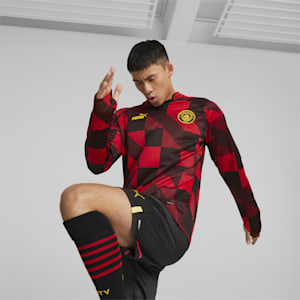 Manchester City F.C. Prematch Sweatshirt Men, Tango Red -PUMA Black