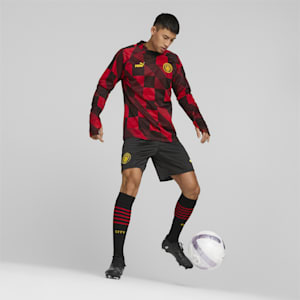 Manchester City F.C. Prematch Sweatshirt Men, Tango Red -PUMA Black, extralarge-GBR