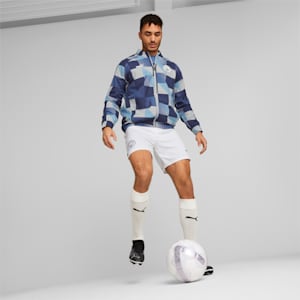 Manchester City F.C. Prematch Jacket Men, Cool Mid Gray-PUMA Navy
