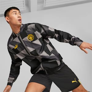 Manchester City F.C. Prematch Jacket Men, Cast Iron-PUMA Black