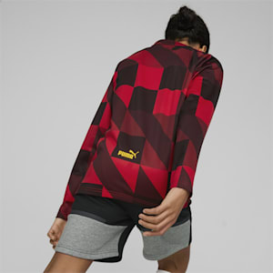 Manchester City F.C. Prematch Sweatshirt Youth, Tango Red -PUMA Black