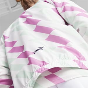 Manchester City Prematch Jacket Women, PUMA White-Mist Green-Mauve Pop