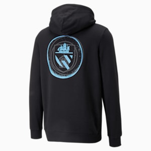 メンズ マンチェスター シティー MCFC フットボールレガシー フーディー, PUMA Black-Team Light Blue
