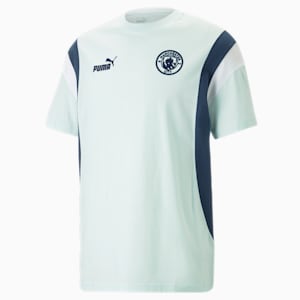 メンズ マンチェスター シティー MCFC フットボールアーカイブ 半袖 Tシャツ, Nitro Blue-Marine Blue