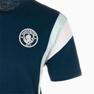メンズ マンチェスター シティー MCFC フットボールアーカイブ 半袖 Tシャツ, Marine Blue-Nitro Blue