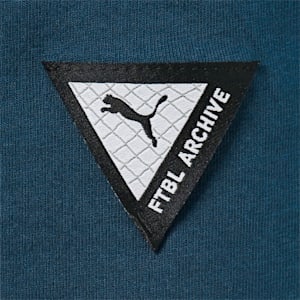 メンズ マンチェスター シティー MCFC フットボールアーカイブ 半袖 Tシャツ, Marine Blue-Nitro Blue