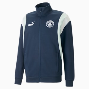 メンズ マンチェスター シティー MCFC フットボールアーカイブ トラックジャケット, Marine Blue-Nitro Blue