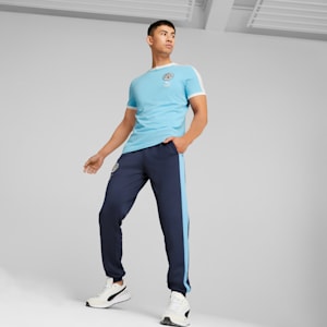 メンズ マンチェスター シティー MCFC フットボールヘリテージ 半袖 Tシャツ, Team Light Blue-PUMA White