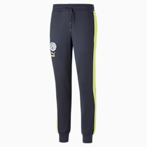 メンズ マンチェスター シティー MCFC フットボールヘリテージ T7 トラックパンツ, Parisian Night-Fresh Yellow