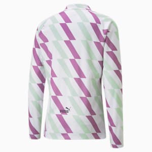メンズ マンチェスター シティー MCFC プレマッチ 長袖 シャツ, PUMA White-Mist Green-Mauve Pop