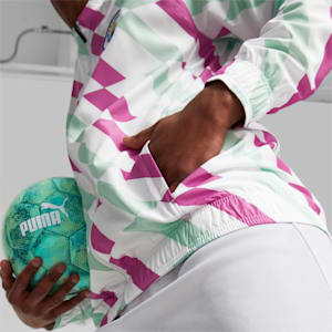 Manchester City Prematch Jacket Men, PUMA White-Mist Green-Mauve Pop