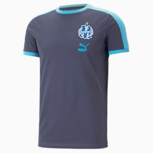 Olympique de Marseille ftblHeritage T7 Tee Men, Parisian Night-Bleu Azur-French Night - Bleu Azur