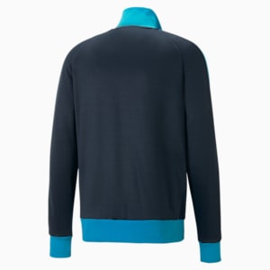Olympique de Marseille ftblHeritage T7 Track Jacket Men, Parisian Night-Bleu Azur-French Night - Bleu Azur