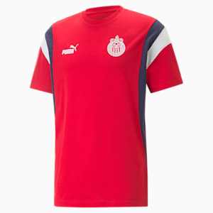 C.D. Guadalajara ftblArchive Tee Men, Tango Red -PUMA Navy