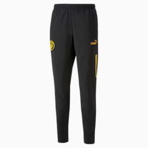 メンズ マンチェスター シティー MCFC プレマッチ ウーブンパンツ, Puma Black-Spectra Yellow