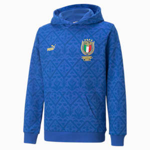 Italia Graphic Winner Youth Hoodie, Team Power Blue-Lapis Blue