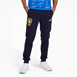 FIGC Winner Men's Soccer Track Pants, Peacoat-Puma Team Gold