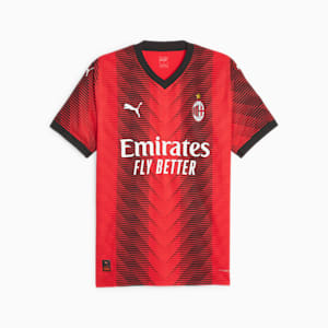 AC Milan 23/24 Men's Home Authentic Jersey, For All Time Red-Cheap Jmksport Jordan Outlet producto Black, extralarge