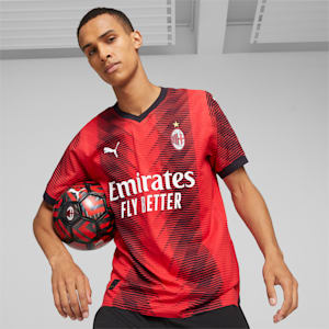 Maillot Authentic Home 23/24 AC Milan, For All Time Red-PUMA Black, extralarge