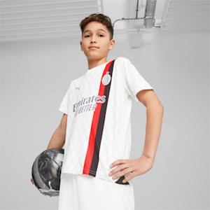 AC Milan 23/24 Away Jersey Youth, PUMA White-Feather Gray, extralarge-GBR