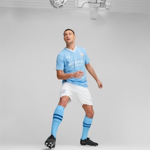 Maillot Authentic Home 23/24 Manchester City, Team Light Blue-PUMA White, extralarge