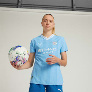 Manchester City 23/24 Women's Home Jersey, Team Light Blue-PUMA White, extralarge-IND