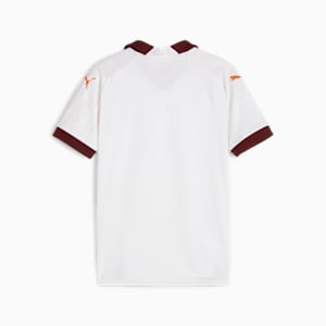 Manchester City 23/24 Kids' Away Jersey, PUMA White-Aubergine, extralarge