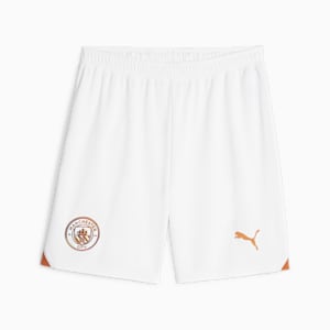 Manchester City Football Men's Shorts, PUMA White-Cayenne Pepper, extralarge-IND