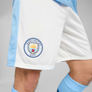 Manchester City Football Shorts, PUMA White-Team Light Blue, extralarge-GBR