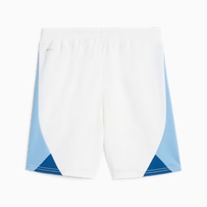 Manchester City Youth Football Shorts, PUMA White-Team Light Blue