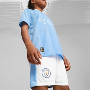 キッズ マンチェスター シティFC 2023-24 ホーム レプリカ ショーツ 116cm-164cm, PUMA White-Team Light Blue