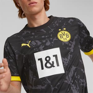 Borussia Dortmund 23/24 Men's Football Away Jersey, PUMA Black-Cyber Yellow, extralarge-IND