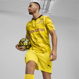 Borussia Dortmund 23/24 Men's Football Third Jersey, Cyber Yellow-PUMA Black, extralarge-IND