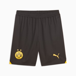 Borussia Dortmund Men's Soccer Shorts, PUMA Black-Cyber Yellow, extralarge