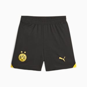 Borussia Dortmund Youth Football Shorts, PUMA Black-Cyber Yellow