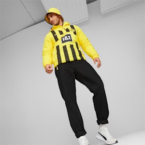 Borussia Dortmund Half-Zip Reversible Jacket Men, PUMA Black-Cyber Yellow