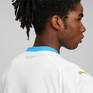 Olympique de Marseille Men's 23/24 Home Jersey, PUMA White, extralarge