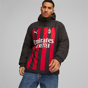 A.C. Milan Half-Zip Reversible Jacket Men, PUMA Black-Tango Red