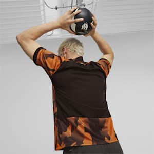 Camiseta tercera del Olympique de Marseille 23/24 para hombre, PUMA Black-Flat Dark Gray-Rickie Orange, extralarge