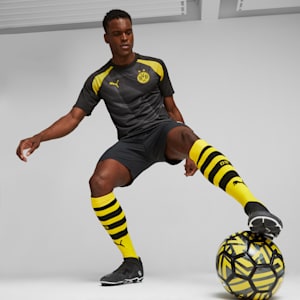 メンズ ドルトムント 2023-24 プレマッチ シャツ, PUMA Black-Cyber Yellow