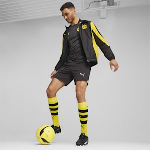 Borussia Dortmund Men's Prematch Football Jacket, PUMA Black-Cyber Yellow, extralarge-GBR