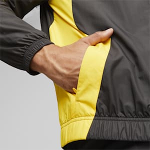 Borussia Dortmund Men's Prematch Football Jacket, PUMA Black-Cyber Yellow, extralarge-GBR