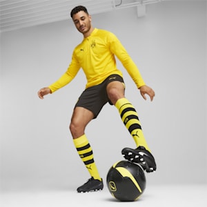 メンズ ドルトムント 2023-24 トレーニング  1/4 ジップトップ, Cyber Yellow-PUMA Black, extralarge-JPN