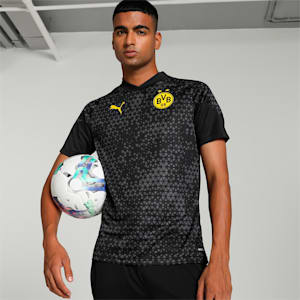 Borussia Dortmund Football Men's Training Jersey, PUMA Black-Cyber Yellow, extralarge-IND
